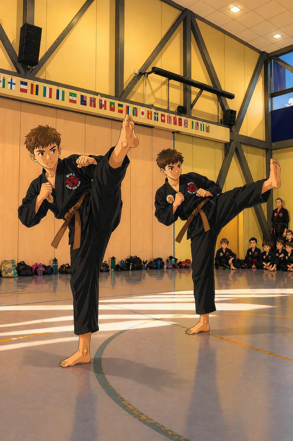 Intermediates martial arts class at Inception Academy in Halswell, Christchurch