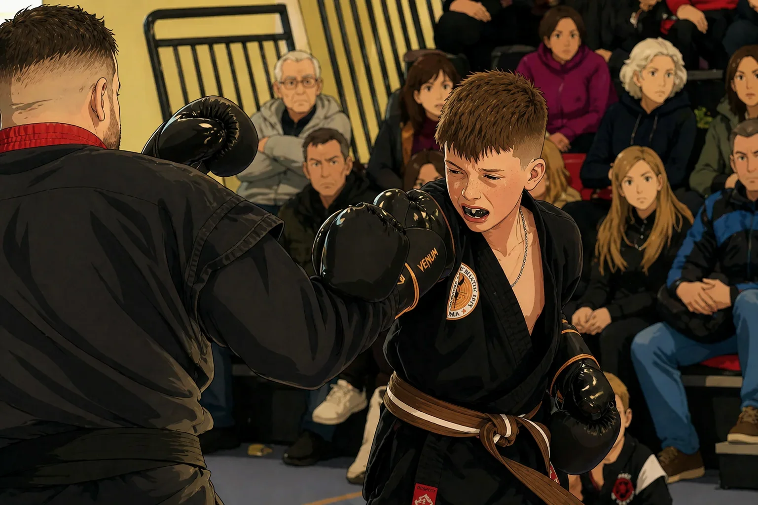 Physical resilience training at Inception Academy of Martial Arts in Halswell, Christchurch